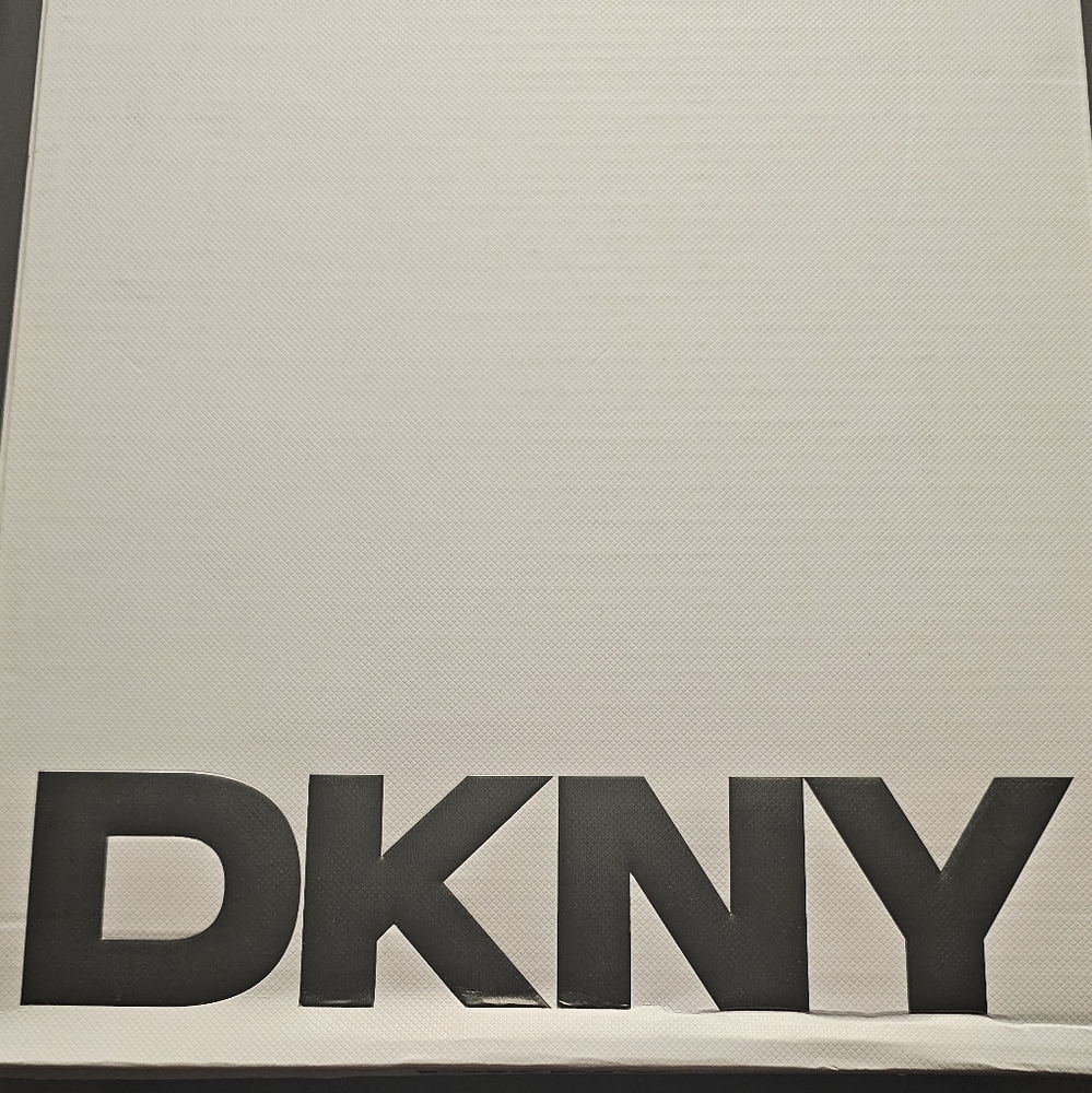 NWOT DKNY Kalina Lace Up Wedges Black